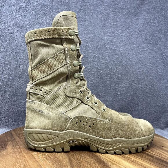 Belleville Military Boots Mens Size 6.5 R C320 Vibram Lace Up Combat Brown Tan - Picture 1 of 8